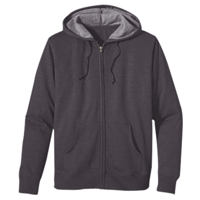 Unisex Heathered Full-Zip Hooded Sweatshirt Thumbnail