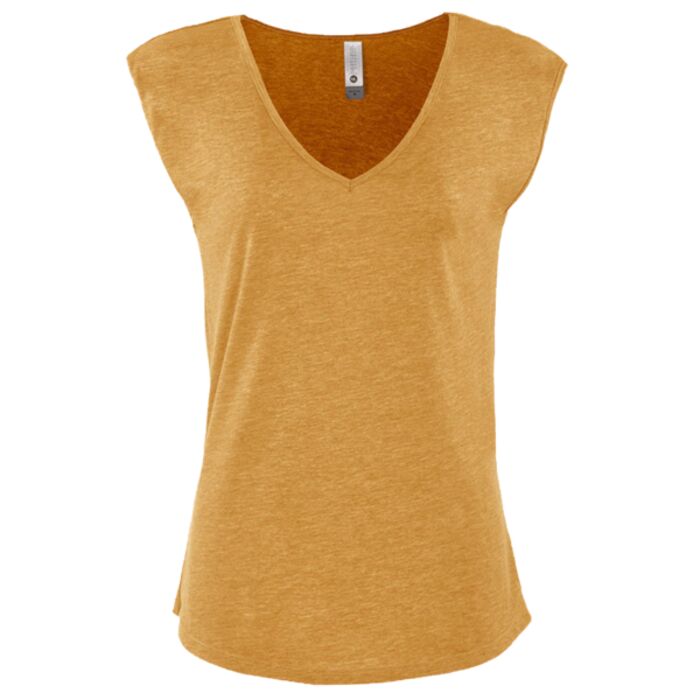 Women's Festival Sleeveless Deep V-Neck T-Shirt Thumbnail