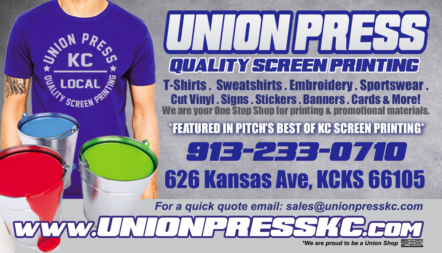 Kansas City Screen Printing & Embroidery, Custom T-shirts & Apparel Online  UNION PRESS Screen Printing