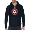 F498 Flex Fleece Drop Shoulder Pull Over Hooded Sweatshirt Thumbnail